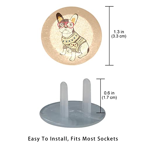 Објавувачки приклучок за очила за животни кучиња опфаќа 12 пакувања - приклучоци за безбедност на бебето - трајни и стабилни