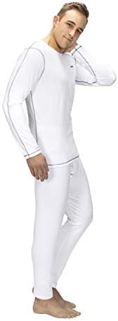 Термичка долна облека за мажите со ракави кошула и панталони, основен слој w/хеланки на дното на скијање/екстремно ладно