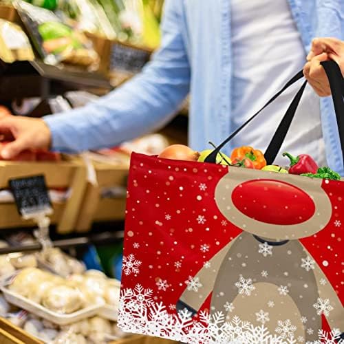 Jdez шопинг корпа за ирваси на ирваси на ирваси на божиќни божиќни за намирници за намирници, преносен пикник за пикник торбички торбички торбички