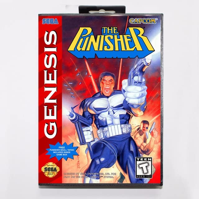 Касетата за игра Punisher Game 16 бит картичка за игри со малопродажба за Sega Mega Drive за Genesis-Ru Box