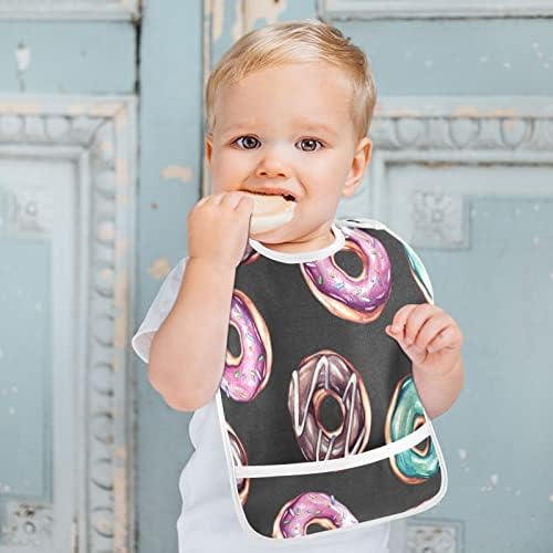 Мазеан Бебе Лигавчиња Крофни Чоколадо Бебиња Хранење Лигавче, Прилагодливи Дете Храна Лигавчиња За Девојче Момче