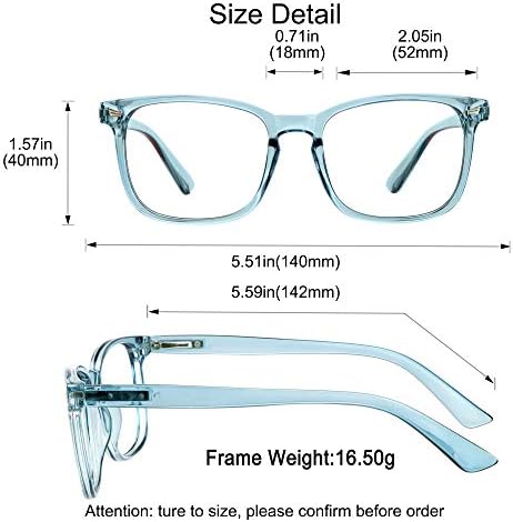 Јаин Прогресивни очила за читање на мултифокус, очила за блокирање на сина светлина за жени, без повеќефокални читатели на линија