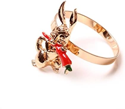 Дуба декоративна ротквица зајачка салфетка прстенка за салфетка, салфетка прстен