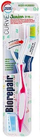 Biorepair: Крива на четка за заби за орална нега- помлада боја на Ramdom, пакет од 2