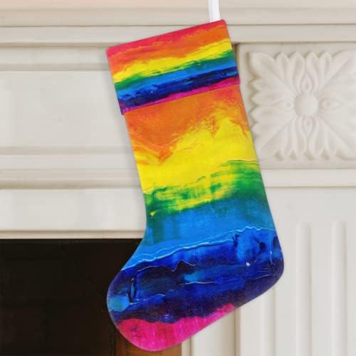 CFPolar акварел Виножито Божиќни чорапи, персонализирани Божиќни чорапи за одмор домашни украси Божиќно декорација подарок 17,7 x 7,8 инчи