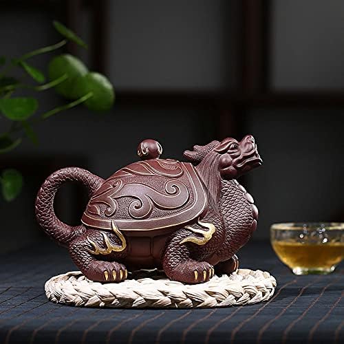 HD729 Purple Clay Teapot со сурова руда и рачно изработена змеј желка Зиша Кинески софтвер за пијалоци со сертификација на авторот