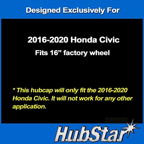 Премиум реплика hubcap, замена за Хонда Цивил -2020, 16-инчен сребрено црно тркало, 1 парче