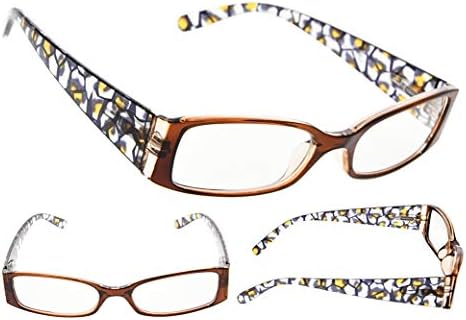 Очила за Очи 5 Пара Дизајн На Цветни Модели Очила За Читање За Жени Што Читаат Вклучуваат Очила За Сонце за Читање очила за Читање +3.0