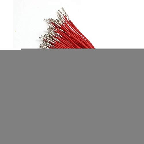 Аексит 30 парчиња Електрична Должина од 30 см Црвени 1пински Скокачки Ленти За Напојување Кабелски Жици