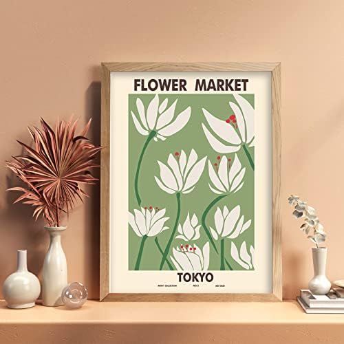 Постер на пазарот за цвеќиња Лијаоли 8 x 10 инчи сет од 6 нерасположени матис уметност отпечатоци од цвеќиња на цвеќиња на wallидни