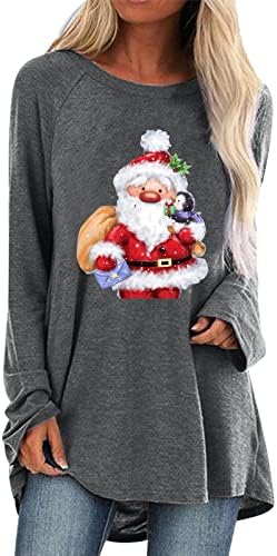 Гимназиски кошули за жени лажички вратот Среќен Божиќ долг џемпер Класичен униформа тренинг резервоар врвови за жени