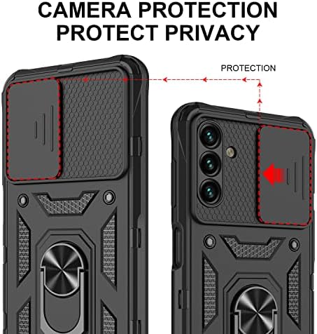 GORGCASE За Samsung Galaxy A13 5G Случај W / Капак На Камерата &засилувач; Заштита На Лен w/Заштитник На Екранот Од Калено Стаклотешка Отпорна