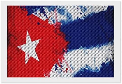 Гроздобер Куба Знаме Дијамант Сликарство Колекции 5D DIY Целосна Вежба Кристал Уметност Ѕид Декор за Возрасни 8x12