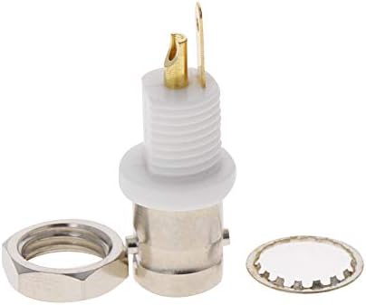 Отмро 1Pcs Y01-035 Coax RF Конектор Адаптер BNC женски Преграда директно цинк легура светла никел позлатени