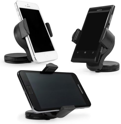 Boxwave HTC Rezound Tinymount - целосно прилагодлив, 360 степени ротирачки држач за монтирање на шофершајбната за HTC Rezound