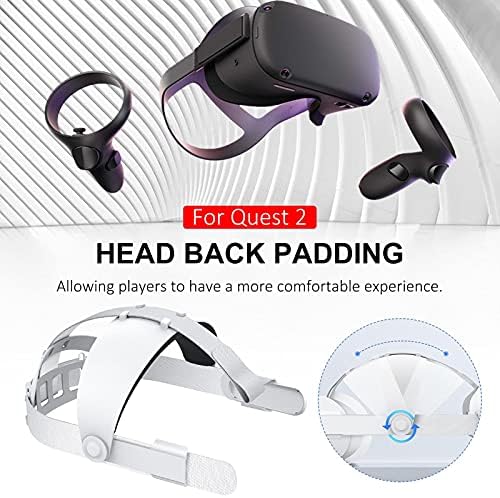 Нејску прилагодлива лента за глава за слушалки за окулус потрага 2 VR, удобност f oam подлога, тежина на билансот на дизајн, намалување