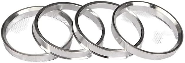 Ekomis Hub Centric Rings 4PCS Car Aluminum Hub Rings Hub Centric Rings Wheel Bore 63.4-60.1 64.1-60.1 66.1-60.1 66.45-60.1 66.6-60.1