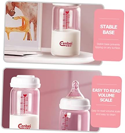 ТОЈАНДОНА 3 парчиња Шише За Зачувување На Мајчиното Млеко Шишиња За Доенчиња Терариум Стаклени Контејнери Шишиња За Доење Високо Боросиликатно