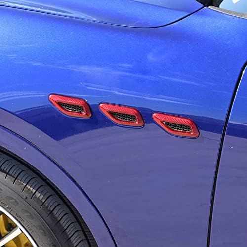 TOYCIDFG Одговара За Maserati Grecale 2022+ Изглед На Јаглеродни Влакна Страничен Вентил За Воздух Капак На Браникот Трим Додатоци За Автомобили