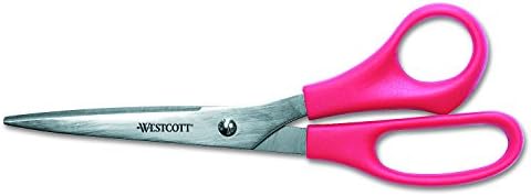 Westcott 8 Целокупната вредност на не'рѓосувачки челик директно ножици, црвено