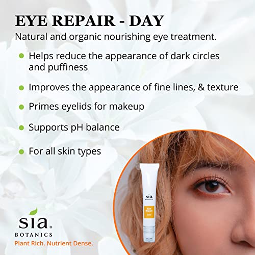 SIA BOTANICS Daily Eye Serum Advanced Formula - серумот против стареење на серумот видливо ги намалува торбите под око, брчките, темните