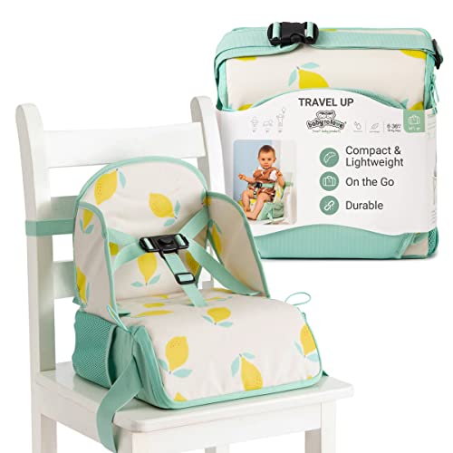 BabyToLove Патување Нагоре Бебе Засилувач Седиште И Складирање | Лесен Во Движење И Лесен За Носење | Среќен Лимон