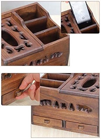 Креативна кутија за складирање дневна соба кафе табела за далечински управувач со повеќе функции на полици за ткиво