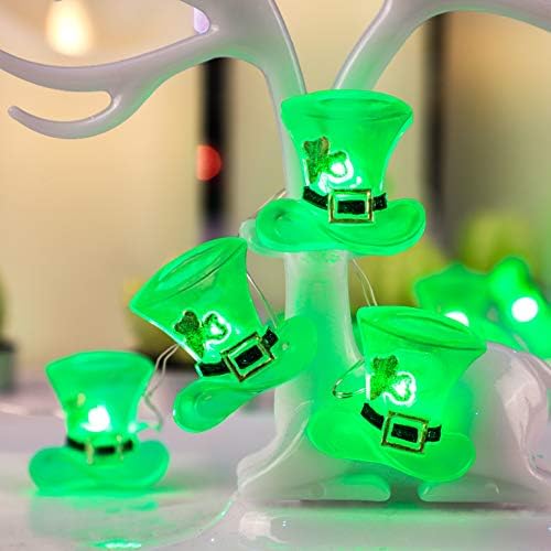 Импресионираат живот зелена шапка жица светла, оперирана батерија/USB приклучок 10ft LED со далечински управувач за декор спална соба дома