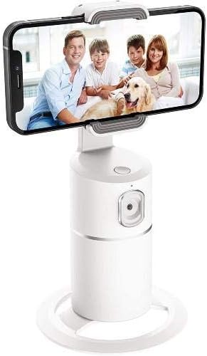 Штанд со боксер и монтирање компатибилен со Motorola Moto G73 - PivotTrack360 Selfie Stand, Pivot Stand за следење на лицето за Motorola