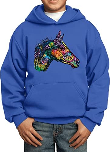 Купете ладни кошули Шарен коњ Баша страничен профил Детски пулвер качулка
