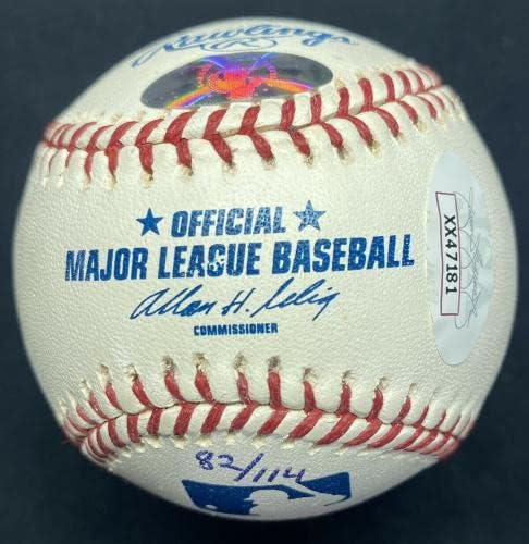 Кени Роџерс ПГ 7-28-94 потпишан бејзбол JSA LOA-Автограмирани бејзбол