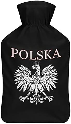 Полска орел шише со топла вода 1000 ml со мека покривка Отстранлива топла пакет торба за вбризгување на вода за рачни нозе потопло