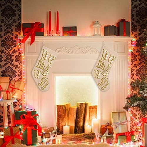 Подароци за бонбони Персонализирани камин порибување Божиќни украси за дома и додаток за забави за детски семеен празници за
