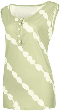 Везад женски вратоврски со лента за бојадисување на врвовите на ракави без ракави, без ракави, кошула со кошула, обичен тренинг маички