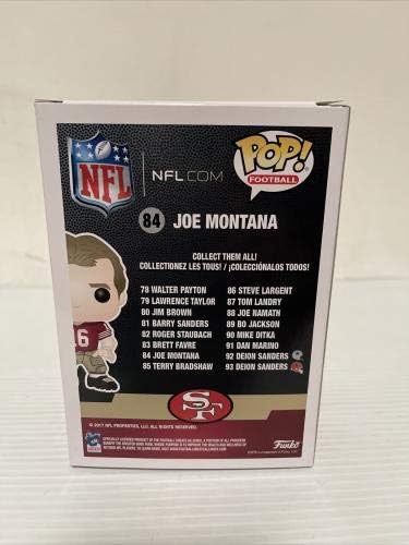 Mон Монтана потпиша автограмиран во Сан Франциско 49ерс Функо Поп Хоф Бекет Коа 7 - Автограмирани фигурини во НФЛ
