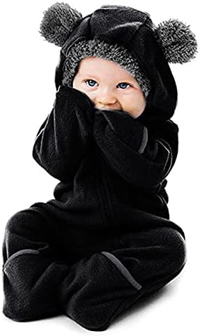 Мечка руно нозе со качулка, палто момче девојче бебе новороденче ропер уши девојки палто и јакна девојки облека со големина 8