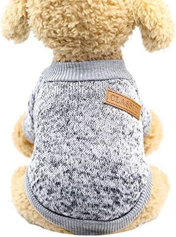 Honprad Денот на благодарноста џемпер за куче топло мечето облека мачка мека руно елек кученце пуловер топла јакна со две нозе облека