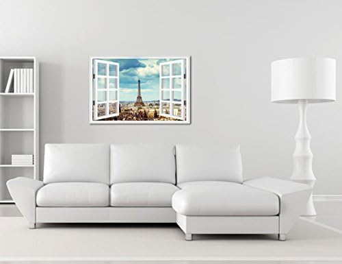 VVOVV Wallиден декор - Париз Ајфел кула постер Уметнички печати на платно Гроздобер градско зграда во Париз Франција слика платно за печатење