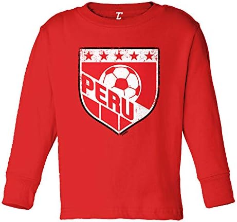 Фудбал Перу - потресена значка за новороденче/маичка со маичка со маички од памук