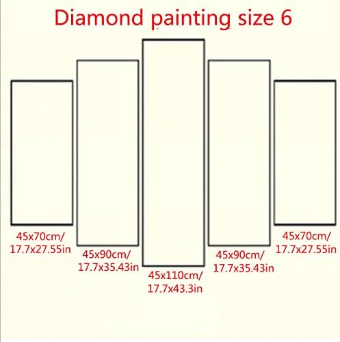 5 пакувања 5D комплети за сликање на дијаманти за возрасни почетници целосна вежба DIY дијамантска уметност Rhinestone Cross Stitch Paint