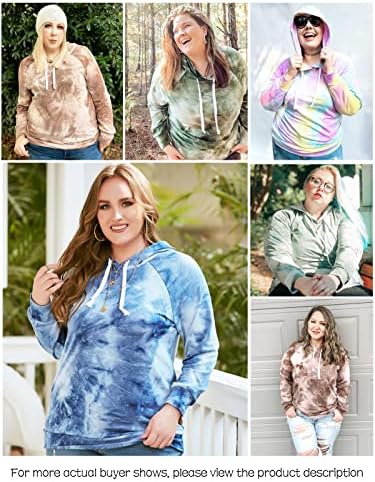 Висина плус димензии за жени врзани за боење на врвовите на џемпери во боја