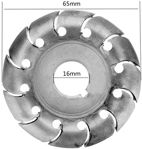 Xucus 12 заби од 16 мм мелница диск за обликување на дрво со облик на дрво 65мм диск за резба од дрво за 100 мелница за агол -