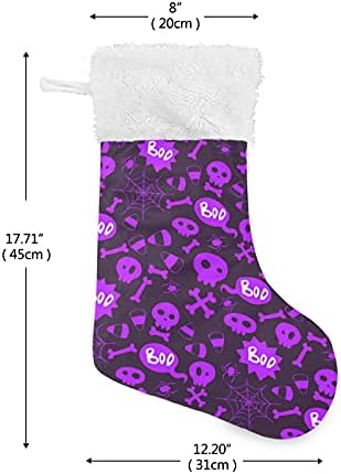 Алаза Божиќни чорапи Класик Персонализирани големи декорации за порибување за семејни сезонски празници Декор 1 пакет, 17,7 ''