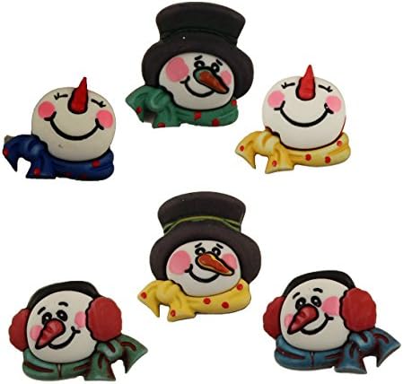 Копчињата Galore Christmas Craft & Sweating Counts - Снежен човек Медли - сет од 3 картички