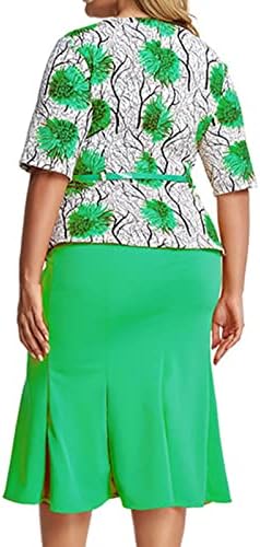 Womenените 2023 Лејди Елегантен плетен чипка Кејп фустан плус големина печатење на онек половина ракав дама женски формален фустан