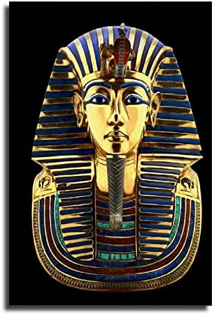SuperyUfeng египетски фараон крал Тут златен глава маска Тутанкамун платно постери и wallидна уметност слика за печатење модерни семејни спални