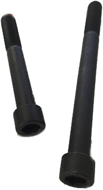 2pcs m6*110mm црна боја ален завртка внатрешна шестоаголна сјајна површина за лангирање на завртката машина 8,8 одделение јаглероден