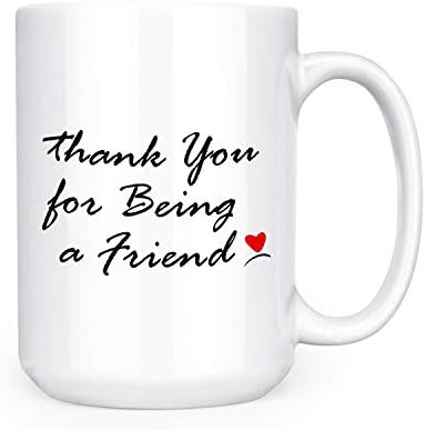 Ви благодариме што бевте пријател - Голем 15 мл двостран чај од чај од кафе