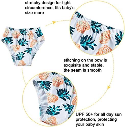 Ахегао бебе девојчиња 2 парчиња бикини костими за капење со цевка за заптивка, горниот цветник на дното на дното, за капење костуми на плажа