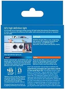 GE Освежи 2-Пакет 60 W Еквивалент Затемнета Дневна Светлина А15 LED Светилки Светилки Гроздобер Антички